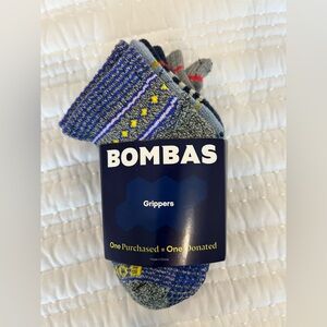 NWT Bomba’s Midweight Cotton Calf/Crew Toddler Gripper Socks 4 Pk